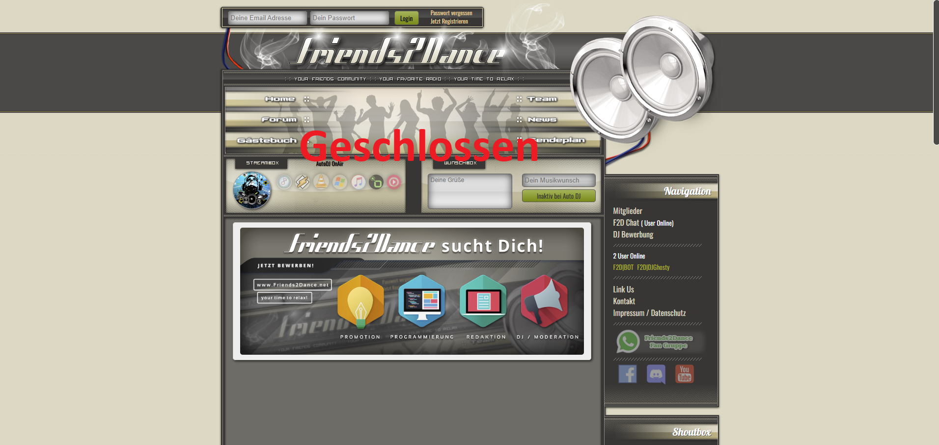 Friends2Dance Geschlossen